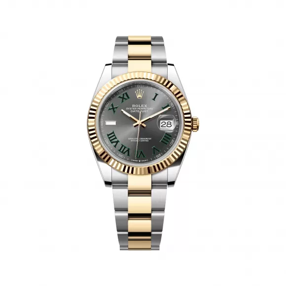 劳力士/Rolex 日志型 41 MM 黄金及蚝式钢 藉恒动摆陀双向自动上链 男表 M126333-0019