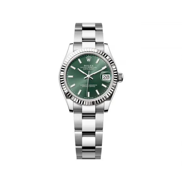 劳力士/Rolex 日志型 31 MM 白色黄金及蚝式钢 藉恒动摆陀双向自动上链 女表 M278274-0017