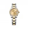 劳力士/Rolex 日志型 31 MM 黄金及蚝式钢 藉恒动摆陀双向自动上链 女表 M278383rbr-0025