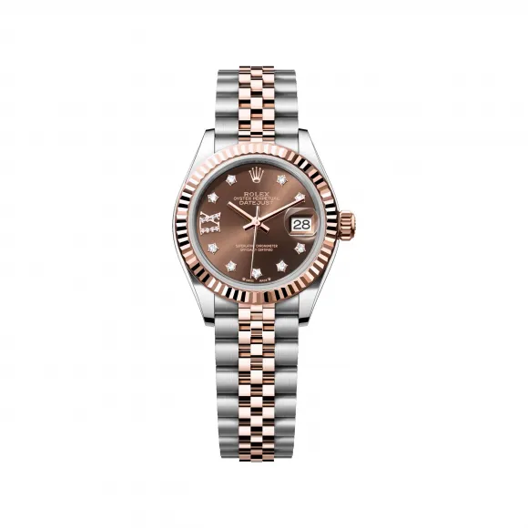 劳力士/Rolex 女装日志型 28 MM 永恒玫瑰金及蚝式钢 藉恒动摆陀双向自动上链 女表 M279171-0003