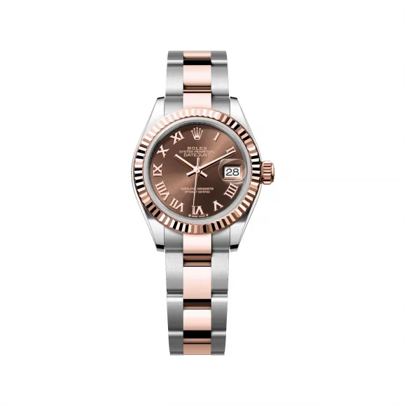 劳力士/Rolex 女装日志型 28 MM 永恒玫瑰金及蚝式钢 藉恒动摆陀双向自动上链 女表 M279171-0010