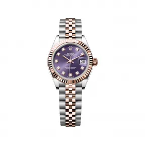 劳力士/Rolex 女装日志型 28 MM 永恒玫瑰金及蚝式钢 藉恒动摆陀双向自动上链 女表 M279171-0015