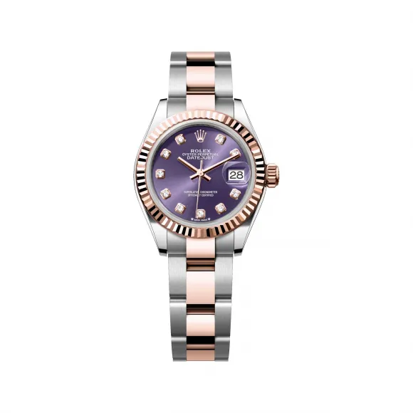 劳力士/Rolex 女装日志型 28 MM 永恒玫瑰金及蚝式钢 藉恒动摆陀双向自动上链 女表 M279171-0016