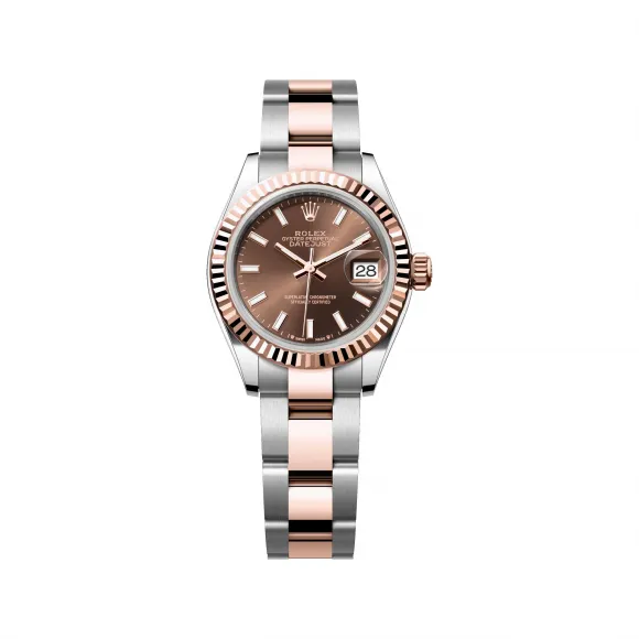 劳力士/Rolex 女装日志型 28 MM 永恒玫瑰金及蚝式钢 藉恒动摆陀双向自动上链 女表 M279171-0018