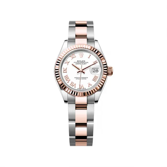 劳力士/Rolex 女装日志型 28 MM 永恒玫瑰金及蚝式钢 藉恒动摆陀双向自动上链 女表 M279171-0022