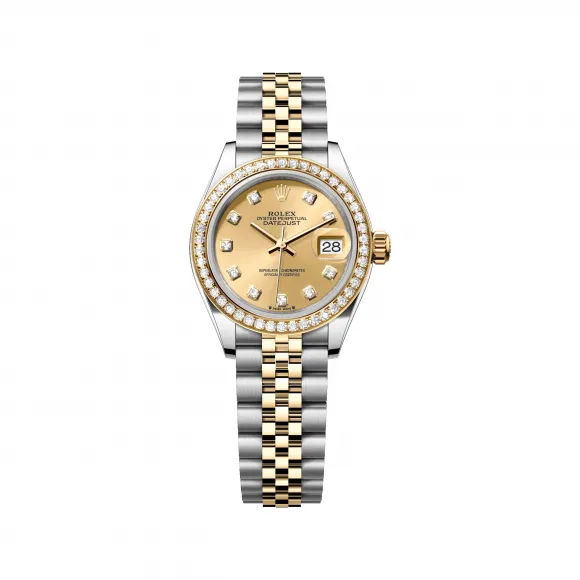 劳力士/Rolex 女装日志型 28 MM 黄金及蚝式钢 藉恒动摆陀双向自动上链 女表 M279383rbr-0011