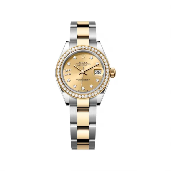 劳力士/Rolex 女装日志型 28 MM 黄金及蚝式钢 藉恒动摆陀双向自动上链 女表 M279383rbr-0022