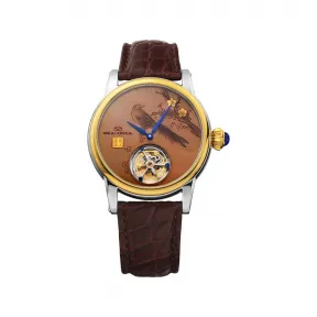 海鸥/Seagull 手动陀飞轮 43MM 全钢 镀黄金色圈口 手动上链 男表 218.98.8816-7
