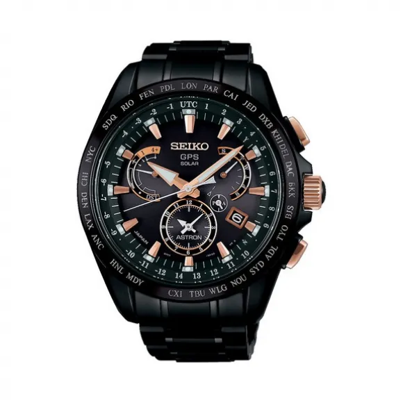 精工/Seiko Astron系列 钛合金 石英机芯 男表 SBXB075