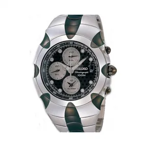精工/Seiko Chronograph系列 不锈钢及离子电镀 石英机芯 男表 SNA763J1