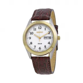 精工/Seiko Solar系列 金色精钢 石英机芯 男表 SNE056