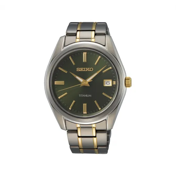 精工/Seiko discovermore系列 40.2MM 钛 石英机芯 男表 SUR377
