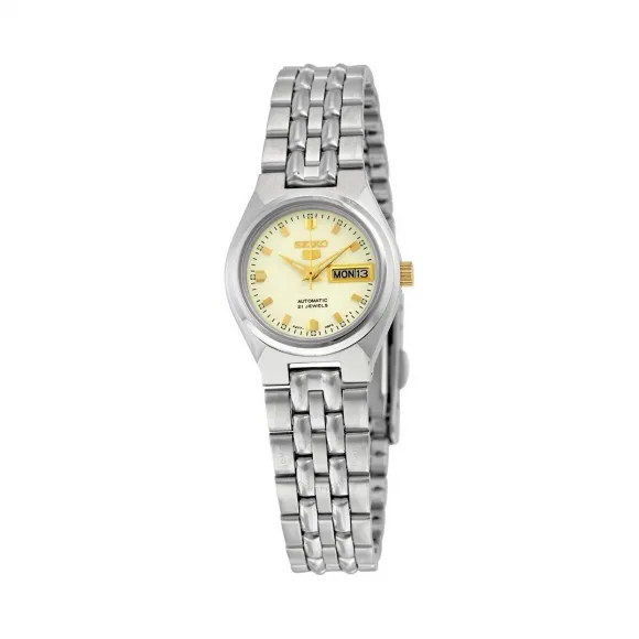 精工/Seiko 5系列 精钢 自动机械机芯 女表 SYMK41