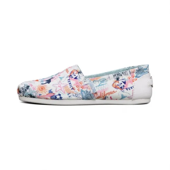斯凯奇/Skechers 白色/多彩色 BOBS PLUSH 女子休闲鞋 32583-WMLT