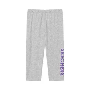 斯凯奇/Skechers 中灰 COMPRESSIONBOTTOMS 女童紧身裤 L220G023-0032