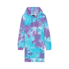 斯凯奇/Skechers 蓝紫扎染满印 KNITDRESS 女子连衣裙 L320W281-0140