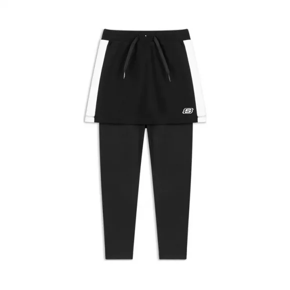 斯凯奇/Skechers 碳黑 PANTSKIRT 女童裙裤 L420G004-0018