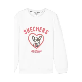 斯凯奇/Skechers 亮白色 KNITPULLOVER 女童裙裤 L420G009-0019