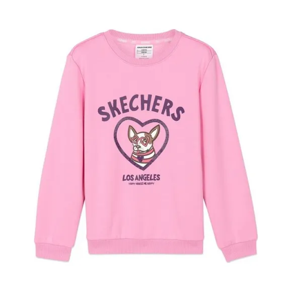 斯凯奇/Skechers 秋海棠粉 KNITPULLOVER 女童裙裤 L420G009-00RV