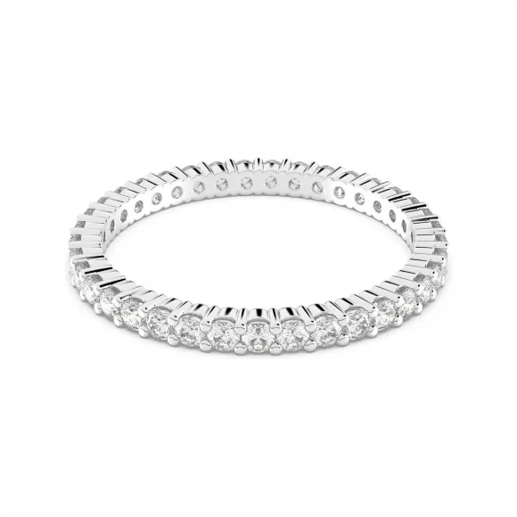 施华洛世奇/Swarovski  Vittore 戒指  圆形切割  白色  镀铑 5007779
