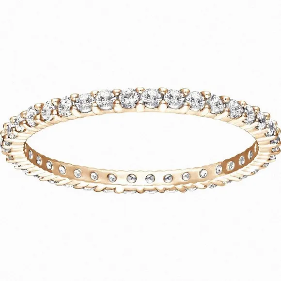 施华洛世奇/Swarovski Vittore 戒指, 白色, 镀玫瑰金色调 5095327