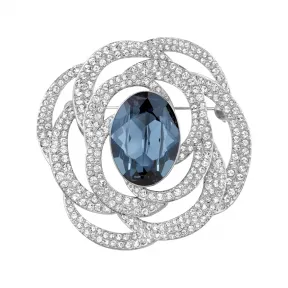 施华洛世奇/Swarovski Barret 胸针  蓝色  镀铑 5122715