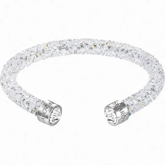 施华洛世奇/Swarovski 手镯 Crystaldust 阔手镯, 白色, 不锈钢 5250072