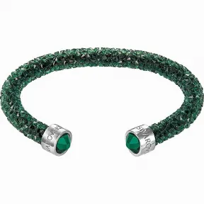 施华洛世奇/Swarovski 手镯 Crystaldust 阔手镯, 绿色, 不锈钢 5255908
