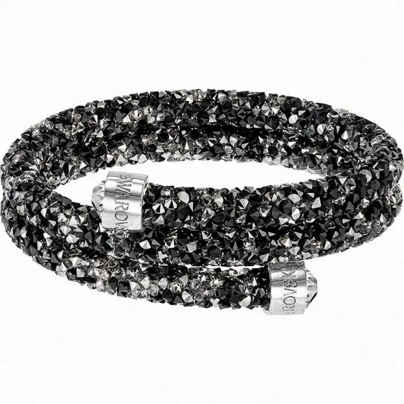 施华洛世奇/Swarovski 手镯 Crystaldust 双圈手镯, 彩色设计, 不锈钢 5255909