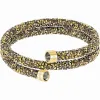 施华洛世奇/Swarovski 手镯 Crystaldust 双圈手镯, 金色, 镀金色 5348103