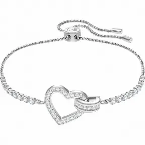 施华洛世奇/Swarovski Lovely 手链, 白色, 镀铑 5380704