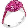 施华洛世奇/Swarovski 戒指 Moselle 可叠戴戒指, 镀钯色 5414056
