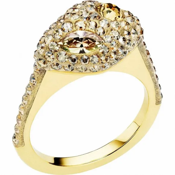 施华洛世奇/Swarovski 戒指 Moselle 可叠戴戒指, 镀金色 5414062
