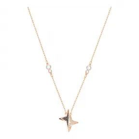 施华洛世奇/Swarovski  首饰 Halve 链坠, 黑色, 镀玫瑰金色 5444320