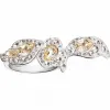 施华洛世奇/Swarovski 戒指 Moselle 可叠戴戒指, 海蓝色, 镀钯色 5455636