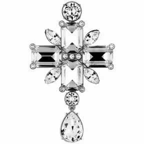 施华洛世奇/Swarovski 胸针 Anna Dello Russo 胸针, 白色, 镀钯色 5455653