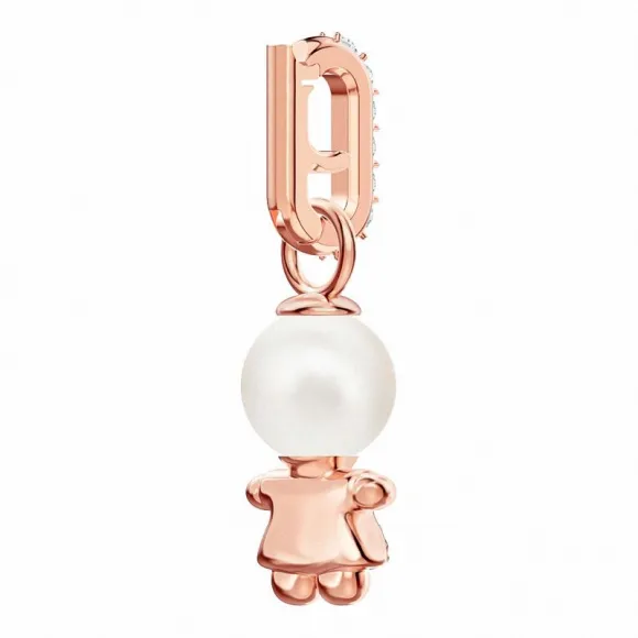 施华洛世奇/Swarovski Remix Collection Girl Charm, 粉红色, 镀玫瑰金色调 5468570