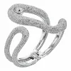 施华洛世奇/Swarovski 手饰 Tigris 阔手镯, 灰色, 镀钯色 5484503