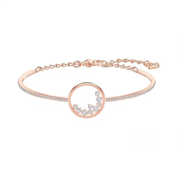 施华洛世奇/Swarovski North 手链, 白色, 镀玫瑰金色调 5493393