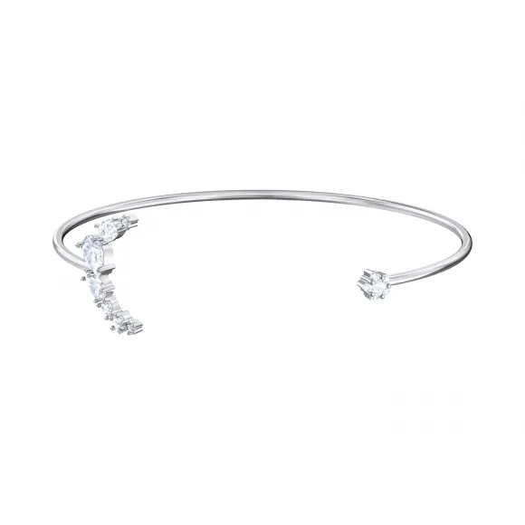 施华洛世奇/Swarovski Penélope Cruz Moonsun 阔手镯, 白色, 镀铑 5508443