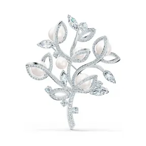 施华洛世奇/Swarovski Leonore Tree 胸针 白色 镀铑 5511166
