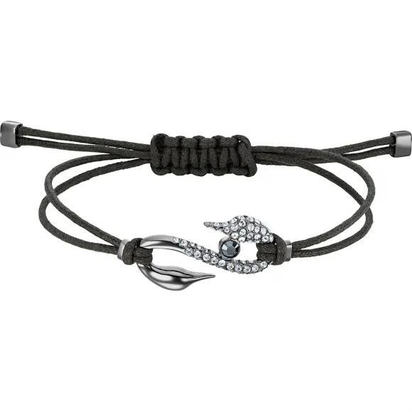 施华洛世奇/Swarovski Power Collection Hook 手链, 深灰色, 镀钌 5511777