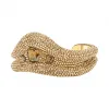 施华洛世奇/Swarovski Tigris 阔手镯, 咖啡色, 镀金色调 5512357