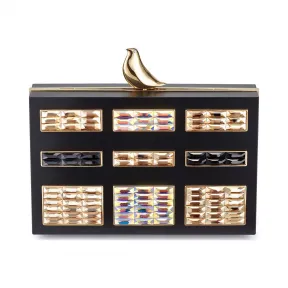 施华洛世奇/Swarovski Fluid Deco Stone 手袋, 黑色 5512437