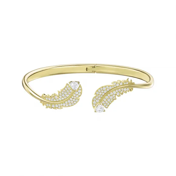 施华洛世奇/Swarovski Nice 手镯, 白色, 镀金色调 5515019