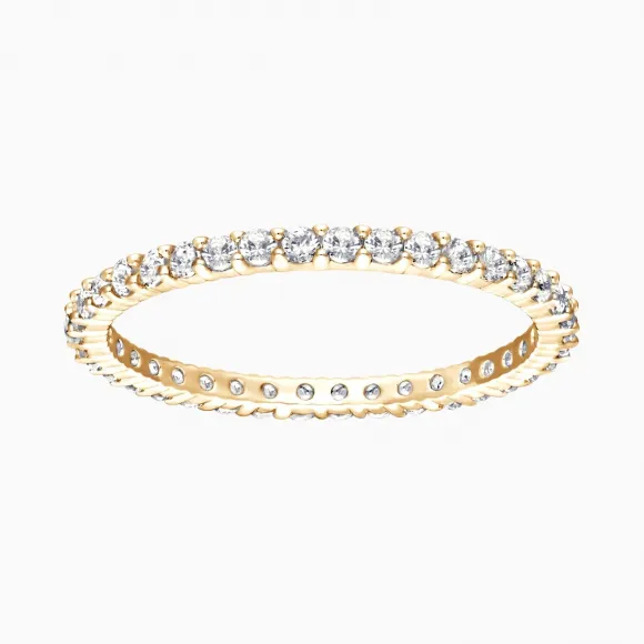 施华洛世奇/Swarovski Vittore 戒指, 白色, 镀金色调 5531163