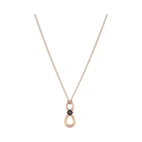 施华洛世奇/Swarovski Swarovski Infinity 链坠 黑色 镀玫瑰金色调 5533722
