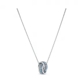 施华洛世奇/Swarovski Further 链坠 蓝色 镀铑 5537106