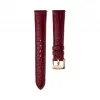 施华洛世奇/Swarovski 17mm 表带, 皮革饰以缝线, 暗红, 镀玫瑰金色 5548628