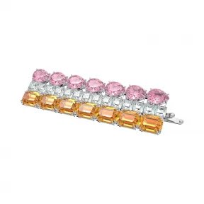 施华洛世奇/Swarovski 发夹  混合切割仿水晶  流光溢彩  镀铑 5614090